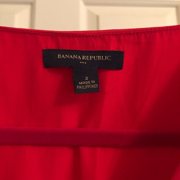 Like-new Bright red/orange Faux Wrap dress - Picture 7 of 9